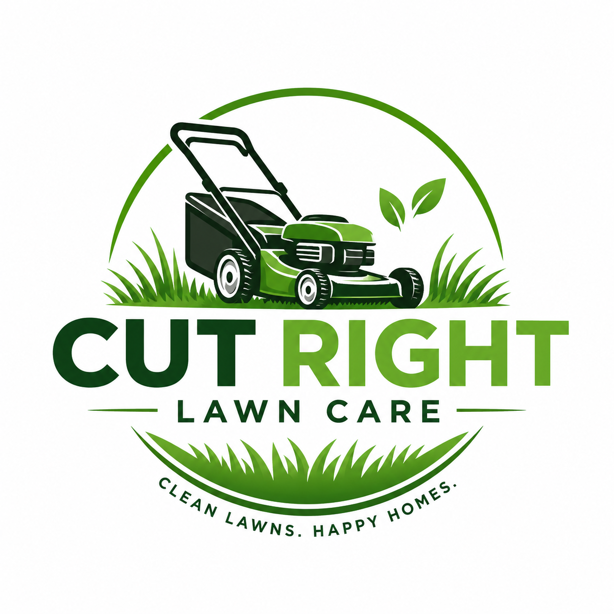 Cut Right Lawn Care logo